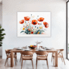 Serene Blooming Poppies Dining Room Demo