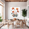 Serene Blooming Poppies Dining Room Demo