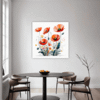 Serene Blooming Poppies Dining Room Demo