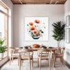 Serene Blooming Poppies Dining Room Demo