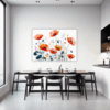 Serene Blooming Poppies Dining Room Demo