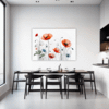Serene Blooming Poppies Dining Room Demo