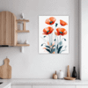 Serene Blooming Poppies Kitchen Demo