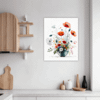 Serene Blooming Poppies Kitchen Demo