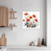 Serene Blooming Poppies Kitchen Demo