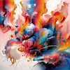 Serene Abstract Color Exploration Color Field Art Print