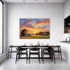 Serene Countryside Sunset Dining Room Demo
