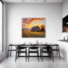 Serene Countryside Sunset Dining Room Demo