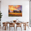 Serene Countryside Sunset Dining Room Demo