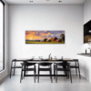 Serene Countryside Sunset Dining Room Demo