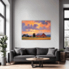 Serene Countryside Sunset Living Room Demo