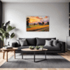 Serene Countryside Sunset Living Room Demo