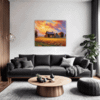 Serene Countryside Sunset Living Room Demo