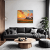 Serene Countryside Sunset Living Room Demo