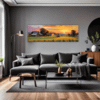 Serene Countryside Sunset Living Room Demo
