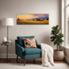 Serene Countryside Sunset Living Room Demo