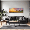 Serene Countryside Sunset Living Room Demo