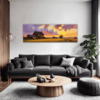 Serene Countryside Sunset Living Room Demo
