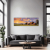 Serene Countryside Sunset Living Room Demo