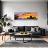 Serene Countryside Sunset Living Room Demo