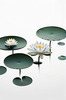 Minimalistic Serene Lily Pond with Abstract Lotus Flowers Nature Art