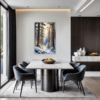Serene Snowy Pine Forest Dining Room Demo