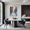 Serene Snowy Pine Forest Dining Room Demo
