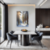 Serene Snowy Pine Forest Dining Room Demo