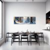 Serene Snowy Pine Forest Dining Room Demo