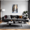 Serene Snowy Pine Forest Living Room Demo