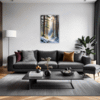 Serene Snowy Pine Forest Living Room Demo
