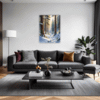 Serene Snowy Pine Forest Living Room Demo