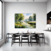 Serene Swans Pond Dining Room Demo