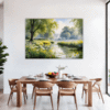Serene Swans Pond Dining Room Demo