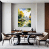 Serene Swans Pond Dining Room Demo