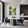 Serene Swans Pond Dining Room Demo