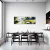 Serene Swans Pond Dining Room Demo