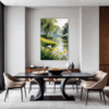 Serene Swans Pond Dining Room Demo