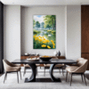 Serene Swans Pond Dining Room Demo