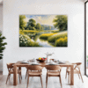 Serene Swans Pond Dining Room Demo