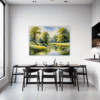Serene Swans Pond Dining Room Demo