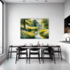 Serene Swans Pond Dining Room Demo