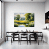 Serene Swans Pond Dining Room Demo