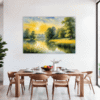 Serene Swans Pond Dining Room Demo