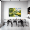 Serene Swans Pond Dining Room Demo