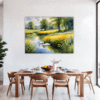 Serene Swans Pond Dining Room Demo
