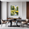 Serene Swans Pond Dining Room Demo