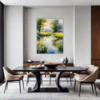 Serene Swans Pond Dining Room Demo
