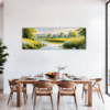 Serene Swans Pond Dining Room Demo