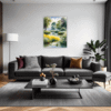 Serene Swans Pond Living Room Demo